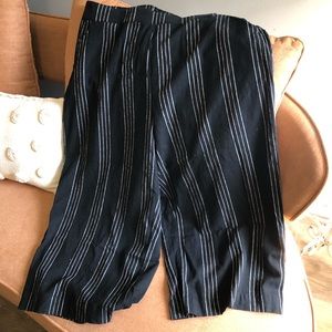 NEW Torrid Wide Leg Striped Cropped Pants Sz 12